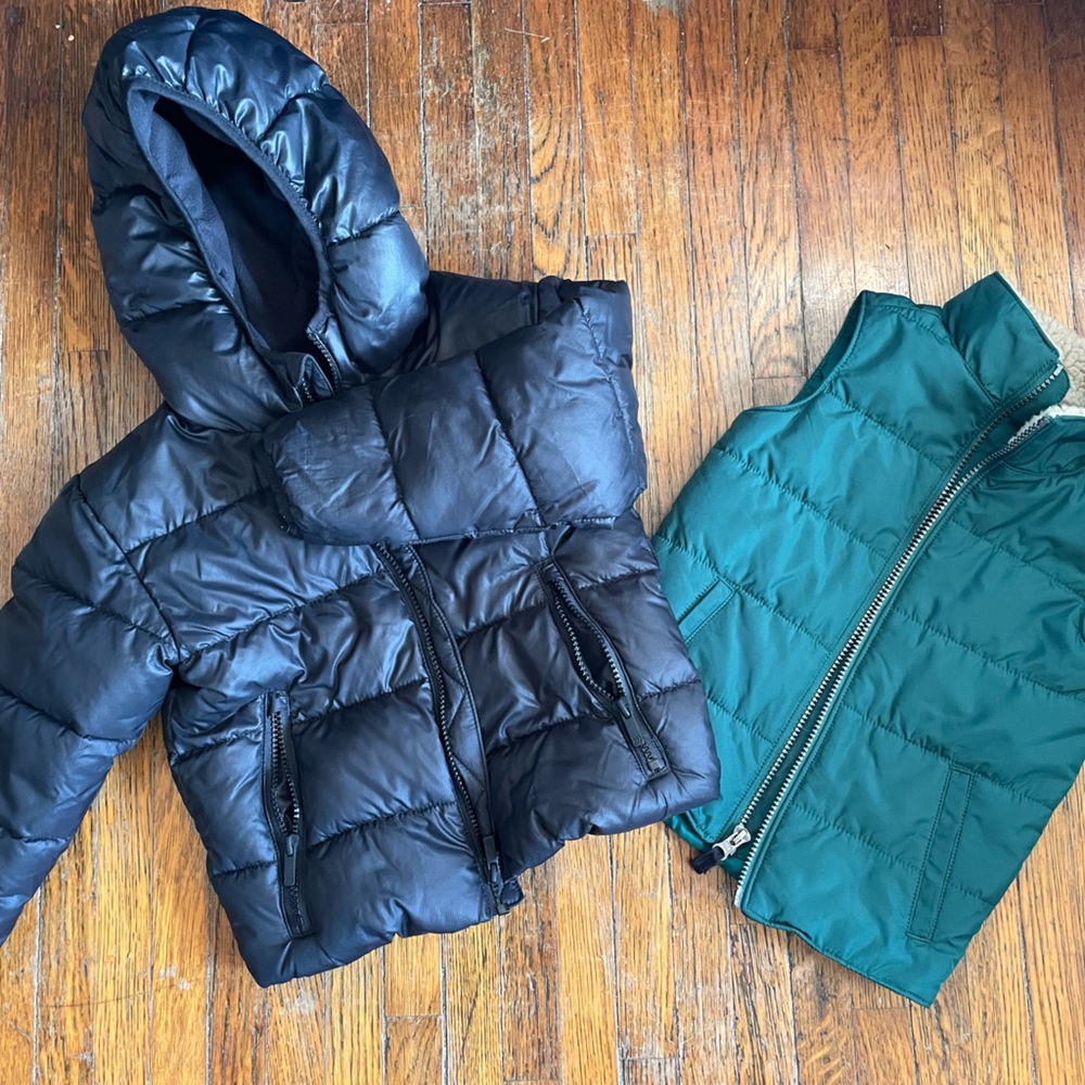 Toddler jacket and vest lot 4t